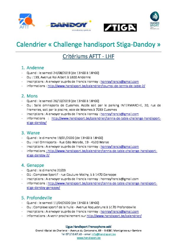 Calendrier critériums V2