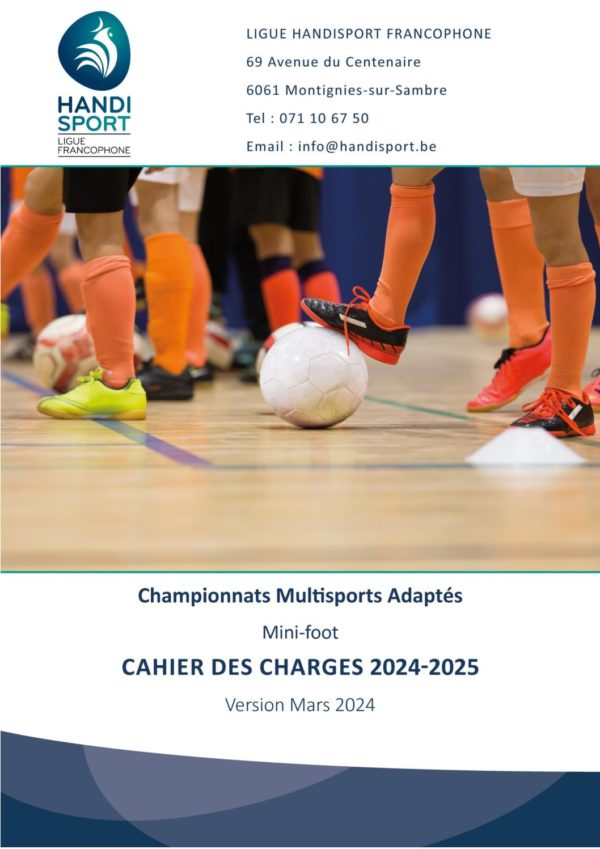 mini-foot CMA cahier des charges